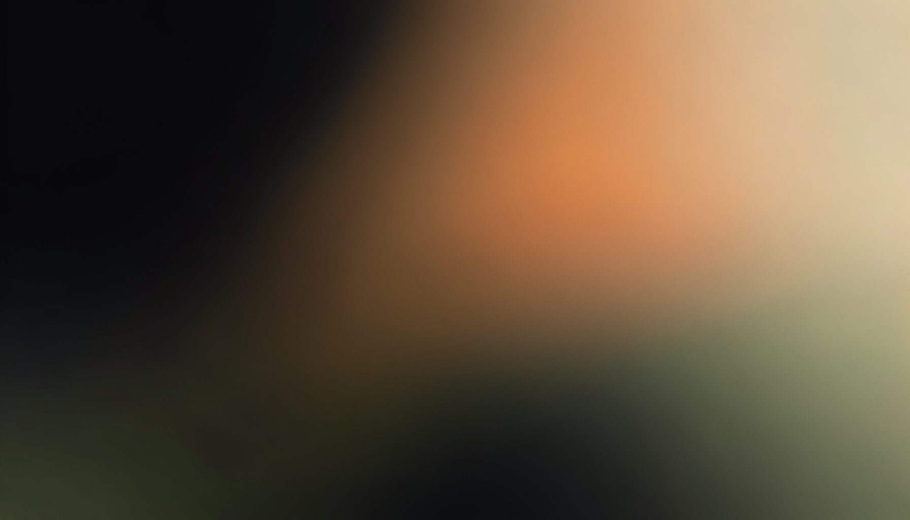Dark atmospheric composition with deep charcoal and muted olive tones fading into a warm beige gradient, no figures or objects.
