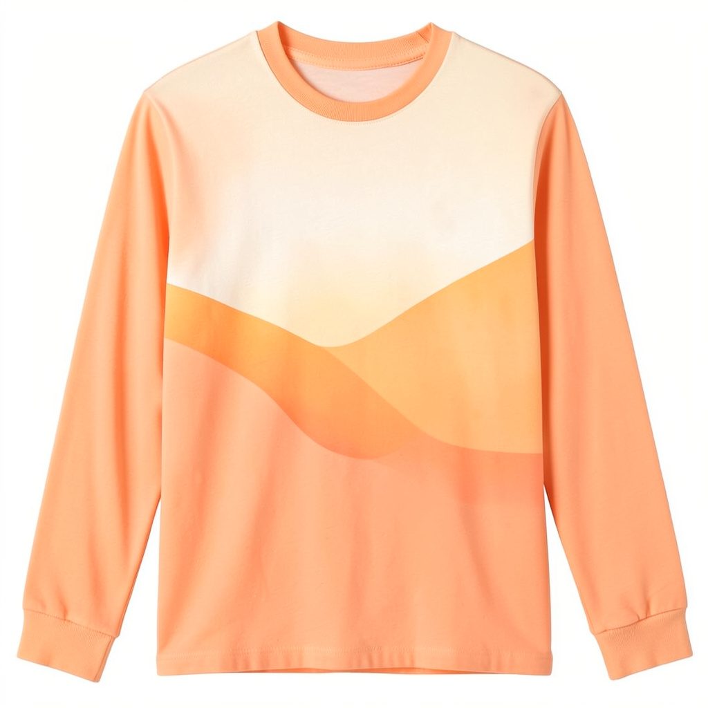 Look Mom I Can Fly unisex long sleeve tee in soft cream tone, flat lay product shot